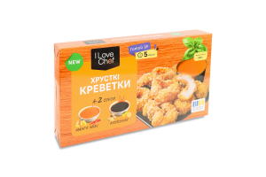 Креветки хрусткі 0.25кг + соуси 2x0.05кг I Love Chef к/у 0.35кг
