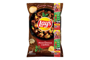 Чипси картопляні М'ясна пательня з грибами Lay's м/у 120г