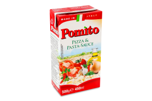 Соус томатный для пиццы и пасты пастеризованный Pomi т/п 500г