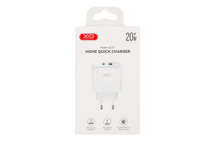 Пристрій зарядний мережевий 1USB-A+1USB-C PD20W/QC18W ХО