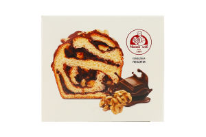 Булочка с шоколадно-ореховым вкусом Бабка Мамин хліб к/у 360г