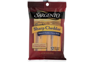 Sargento Sharp Cheddar Cheese Sticks Snacks