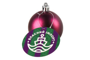 Прикраса ялинкова Куля пластикова 6см асорт 952074