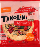 Лаваш з томатом та перцем чилі Tomatti Takolini Київхліб м/у 120г