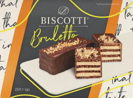 Пирожное песочное Брюлетто Biscotti к/у 250г