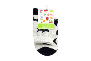 Шкарпетки дитячі Легка хода №9234 18-20 срібло меланж-маріне