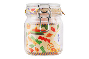 Банка зі скляною кришкою 750мл №8.39-C100-750 Econ round Uniglass 1шт