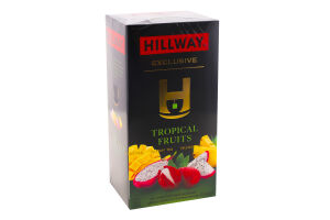Чай черный байховый мелкий с ароматом тропических фруктов Tropical fruits Exclusive Hillway к/у 25х1.5г