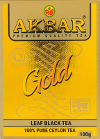 Чай чорний цейлонський листовий Gold Akbar в/с к/у 100г