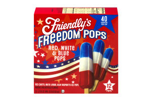 Friendly's Freedom Pops Red, White & Blue - 12 CT