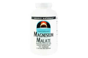 Добавка диетическая капсулы Малат магния Source Naturals 200шт