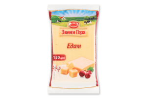 Сир 50% твердий Едам Звени Гора м/у 150г