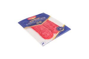 Колбаса нарезка из мяса птицы Салями Золотистая Верест с/к в/с в/у 0.075кг