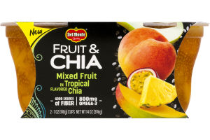Del Monte Fruit & Chia Mixed Fruit In Tropical Flavored Chia - 2 CT
