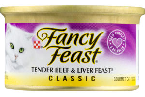 Fancy Feast Tender Beef & Liver Feast Classic Gourmet Cat Food