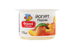 Йогурт 1.5% Персик Фанні ст 115г