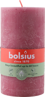 Свеча розовая 13х6.8см №103668790339 Bolsius 1шт