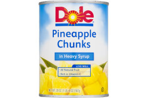 Dole Pineapple Chunks in Heavy Syrup