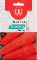 Насіння Морква Вітамінна 10г ТМ "1"