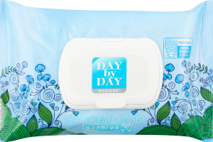 Бумага туалетная влажная Day by Day 40шт