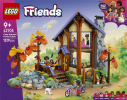 Конструктор для детей от 9лет №42705 Cozy autumn forest cabin Friends Lego 1229эл