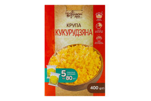 Крупа кукурузная мелкая шлифованная №4 Українська Зірка к/у 5х80г