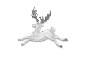 Підвіска новорічна Лось графітова 11,5*14см КМ