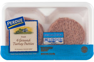 Perdue Fresh Ground Turkey Patties - 4 CT