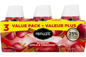 Renuzit Gel Air Freshener Value Pack Blissful Apple & Cinnamon - 3 PK