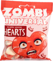 Цукерки желейні ZOMBI UNIVERSAL Hearts 70г