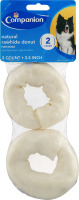 Companion Natural Rawhide Donut 3.5 Inch - 2 CT