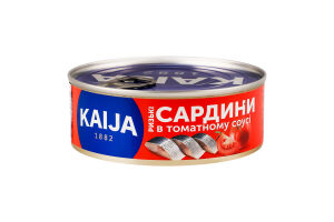 Сардины в томатном соусе Рижские Kaija ж/б 240г