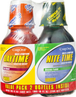 CareOne Daytime Multi-Symptom Non-Drowsy and Nite Time Multi-Symptom Original Flavor Cold/Flu Relief Value Pack - 2 CT