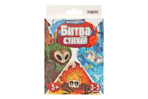 Игра настольная для детей от 5лет №30475 Битва стихий Strateg 1шт