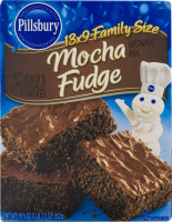 Pillsbury 13 x 9 Family Size Brownie Mix Mocha Fudge