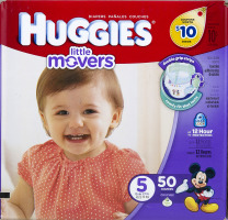 Huggies Diapers Little Movers Disney Baby Size 5 (Over 27 lb) - 50 CT