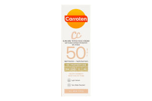 СС-крем для лица тонирующий SPF 50 Carroten 50мл