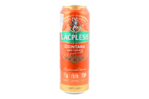 Пиво 0.568л 4.6% напівтемне пастеризоване Dzintara Lacplesis з/б