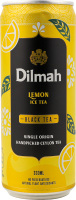 Чай холодний чорний з смаком лимону 330мл ж/б Dilmah