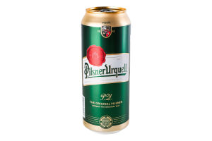 Пиво 0.5л 4.4% светлое фильтрованное пастеризованное Pilsner Urquell ж/б
