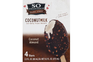 So Delicious Dairy Free Coconut Milk Non-Dairy Frozen Dessert Coconut Almond - 4 CT