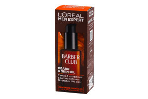 Масло для ухода за бородой и кожей лица Barber Club Men Expert L'Oreal 30мл