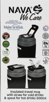 Термочашка Warm 500мл чорна Nava