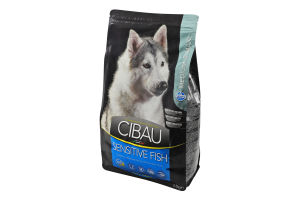 Корм сухий повнораціонний для дорослих собак Sensitive fish Medium&Maxi Cibau Farmina м/у 2.5кг