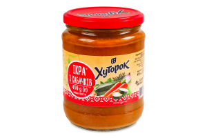Икра из кабачков стерилизованная Хуторок с/б 410г