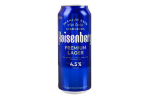 Пиво 500мл 4.5% світле фільтроване пастеризоване Преміум Лагер Haisenberg з/б