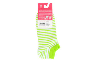 Шкарпетки жіночі MovementStandard №MS M0118S 073 39-41 білий-салатовий