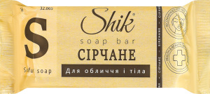 Мыло туалетное для лица и тела Серное Shik 140г