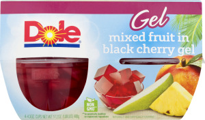 Dole Mixed Fruit in Black Cherry Gel - 4 CT