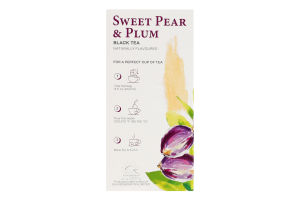 Чай черный байховый мелкий с ароматом груши и сливы G'tea! к/у 20х1.5г